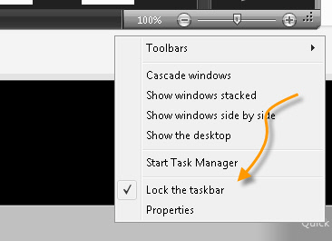 Unlock Tool Bar